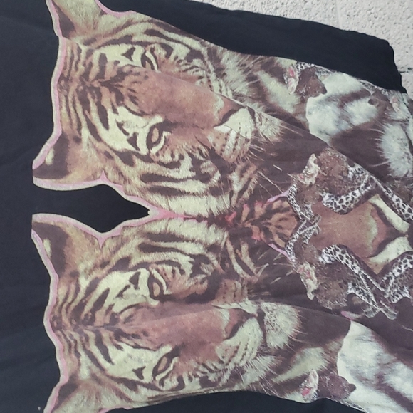 Custo Barcelona Chic High Illustration Couture Printed Designer Dress. - Picture 10 of 10